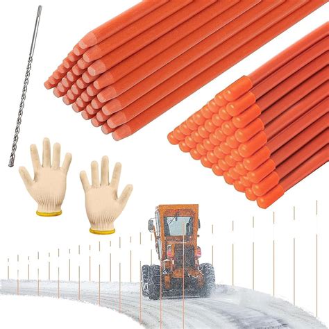 snow stakes for plowing|fiberglass snow plow stakes.
